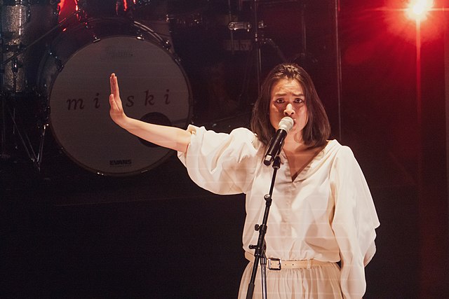 A+vision+in+white%21+Mitski+at+the+Moore+Theatre+in+Seattle%2C+Washington+for+her+March+10%2C+2022+tour+show.+%28Photo+courtesy+of+David+Lee%29