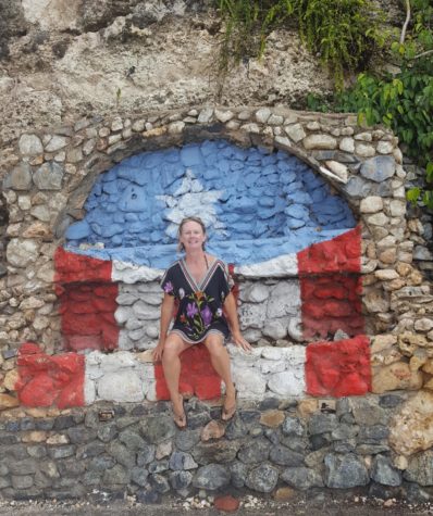 Hanging out in one of her favorite places in the world, English teacher Jennifer Anderson admits two of her favorite things are butterflies and Puerto Rico.