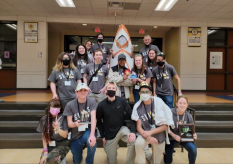 Fuquay Varina High School Robotics Team compete at the FRC World Championship in Houston, Texas. They were one of only 25 teams to earn a spot in this national competition.