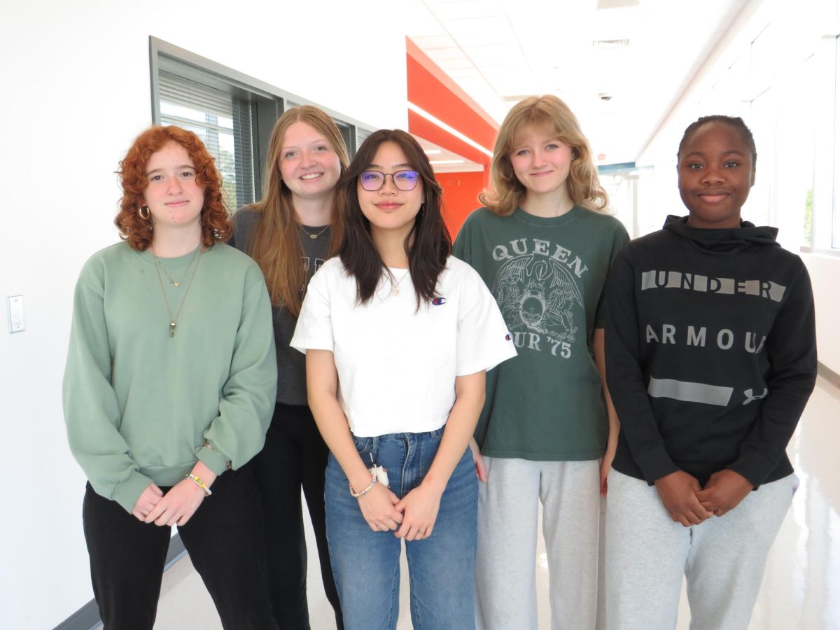 Five students, Shelby Schneider, Addison Smith, Naomi Grace Tate, Brooke Dilley, and Ajike Olborounto, from Fuquay Varina High school got accepted into Governor’s School. 