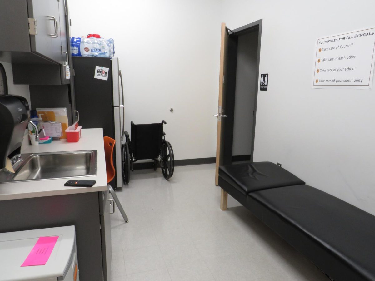 Fuquay-Varina High School nurse’s bed provides local medical attention, but now students have another option for affordable, local health care. 