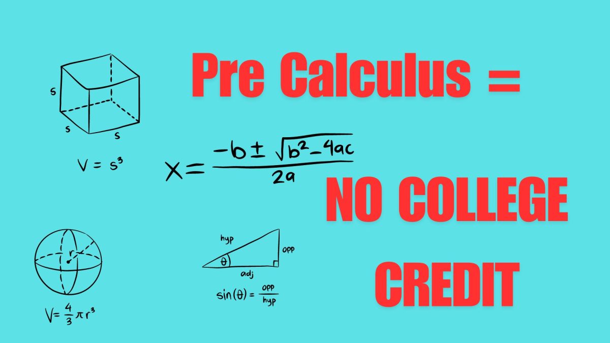 It has been decided that taking pre calculus won’t transfer any college credit.