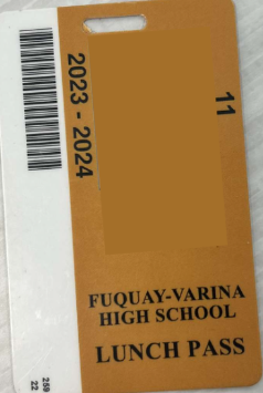 Fuquay-Varina HIgh School off campus lunch pass