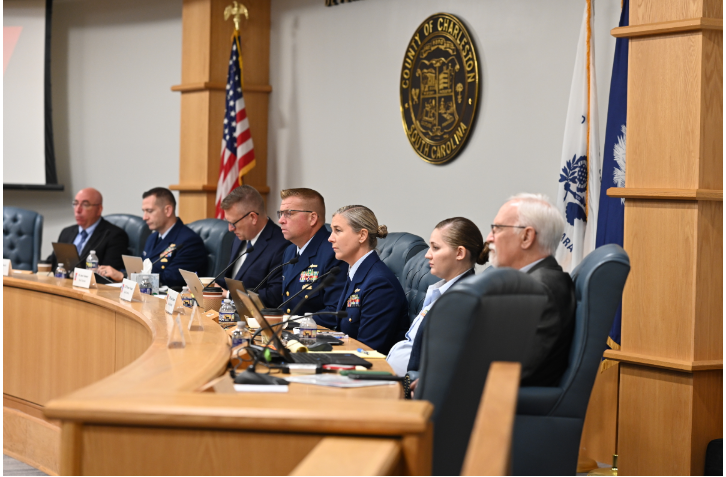 US Coast Guard Marine Board of Investigation hears witness testimony.