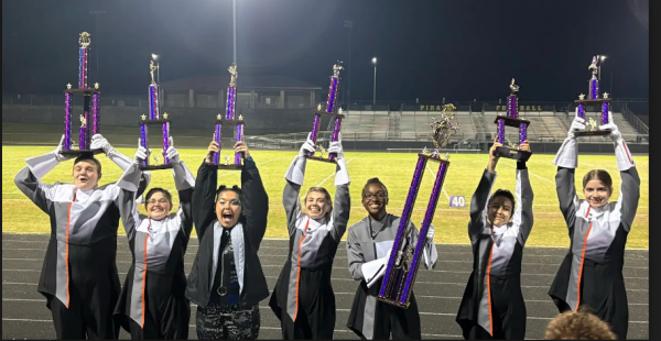 Fuquay-Varina High School’s marching band ended on a high note at the last competition of the season