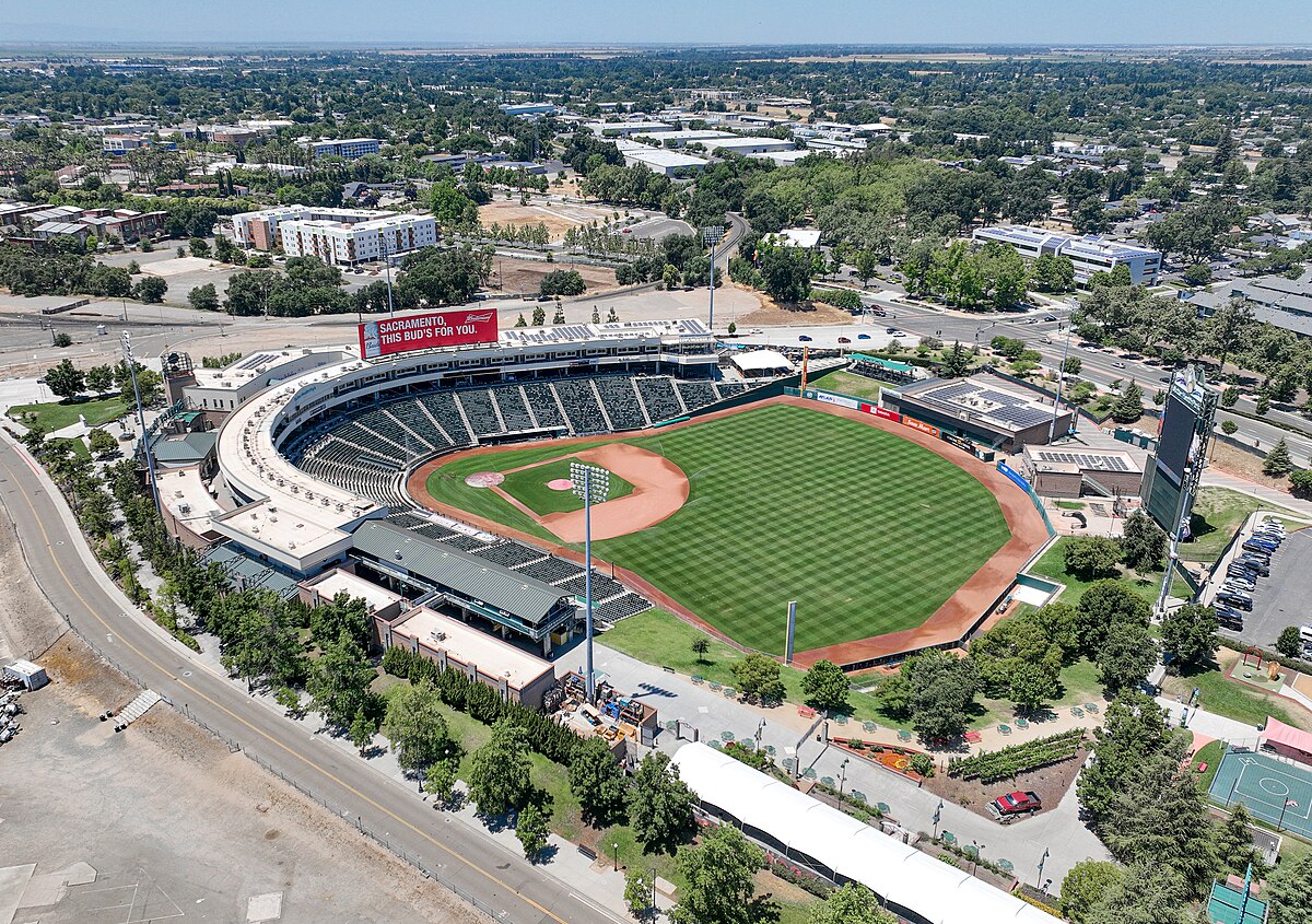 The A's will host home games at the much smaller Sutter Health Park, home of the Sacramento River Cats.