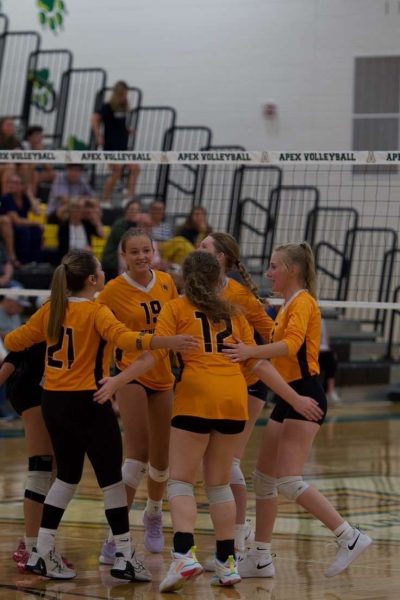 FVHS volleyball won their last game of the season against South Garner for their senior night.