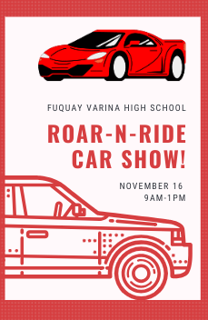 Roar-N-Rides Vendor Fair and Car Show will be at FVHS