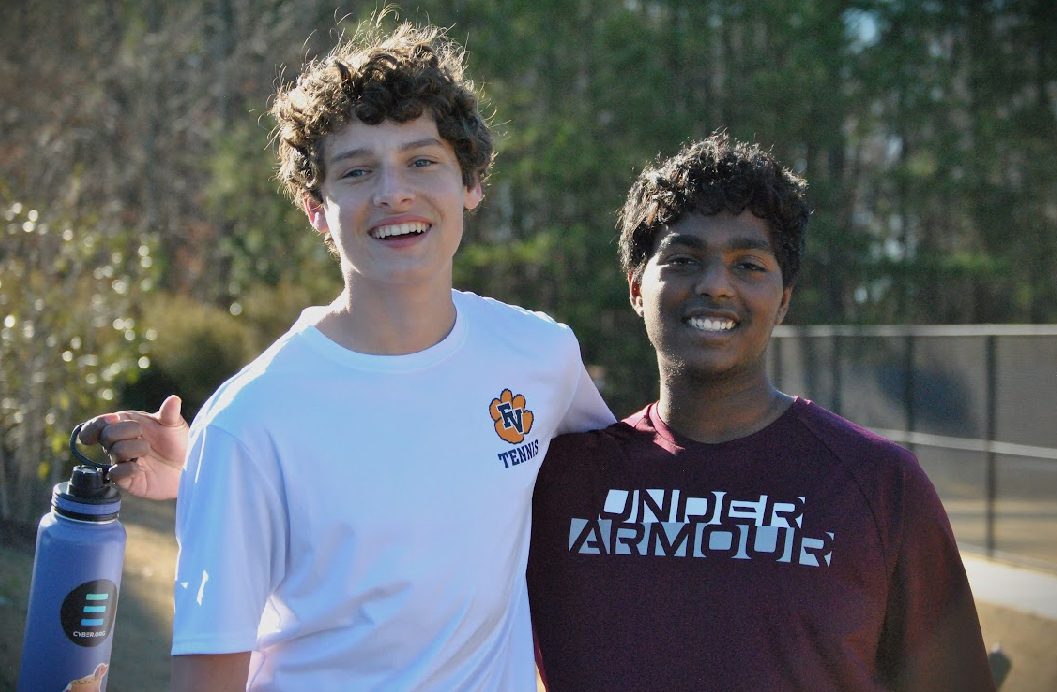 Monish Allada and Holden de Vente are integral parts of the men's tennis team.

