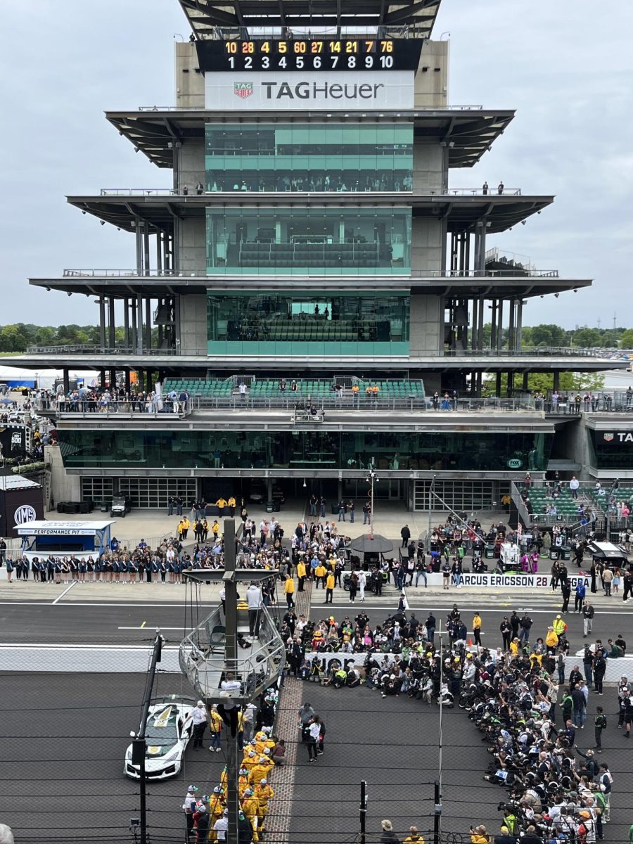 The Pagoda at the Indianapolis Motor Speedway. The Pagoda is a central control tower for the track.