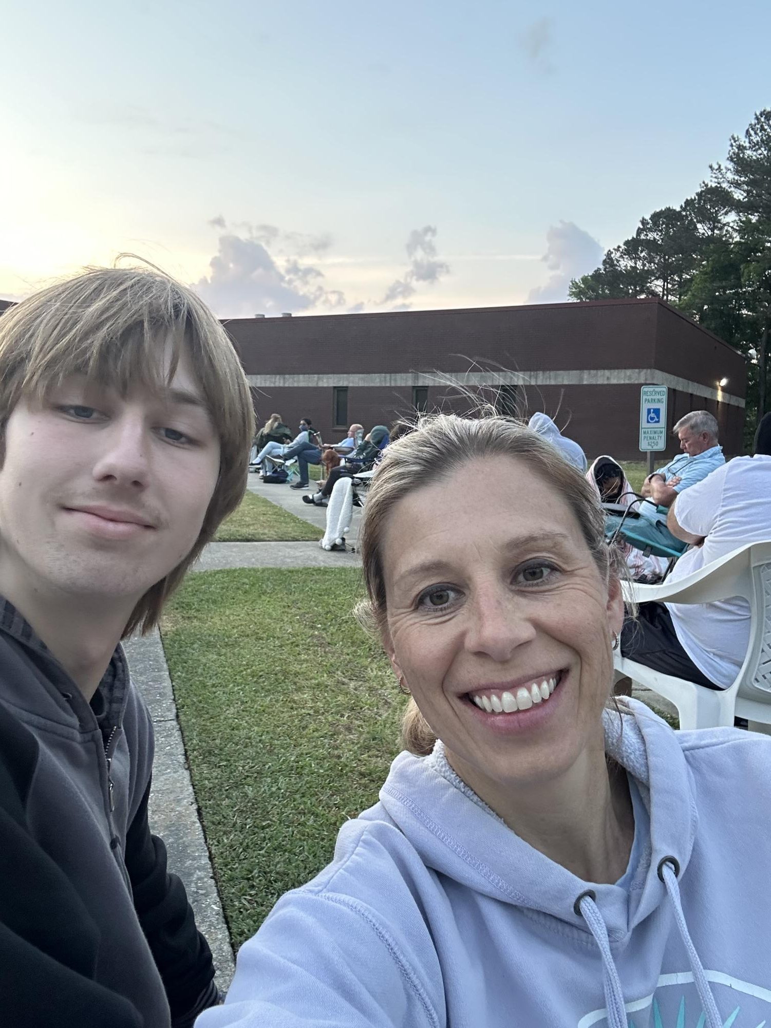 A view of the back of the DMV line. This was how the line already looked at 5:00am.

