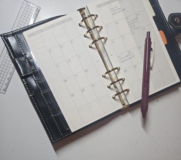 Agendas can be helpful to keep track of deadlines, college tours and due dates.