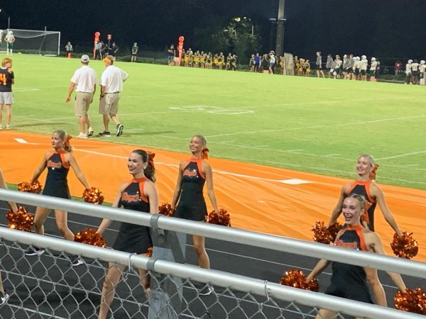 FVHS Dance Team hypes up the crowd.