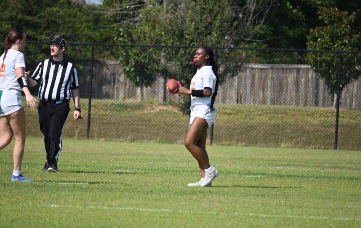 Senior Nyla Robinson-Partridge reflects on her years as a student-athlete, balancing leadership on the flag football field with future goals in college and career.