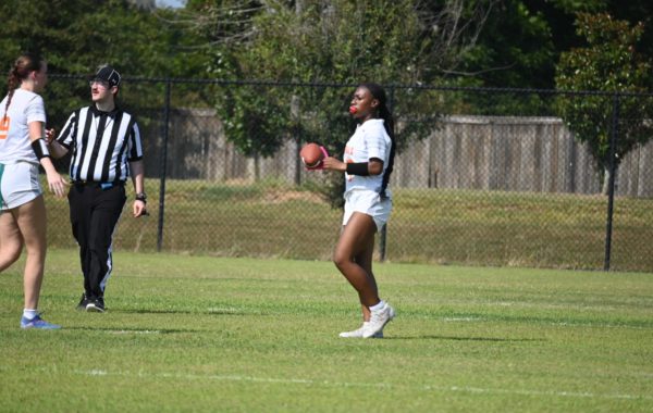 Senior Nyla Robinson-Partridge reflects on her years as a student-athlete, balancing leadership on the flag football field with future goals in college and career.