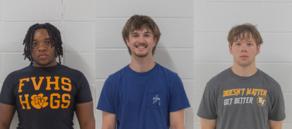 Tavares Robinson, Hayden Stanley, and James Barrow are seniors at FVHS.