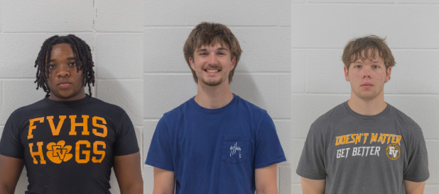 Tavares Robinson, Hayden Stanley, and James Barrow are seniors at FVHS.