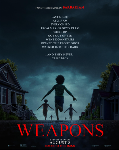 “Weapons” challenges viewers’ expectations at every narrative turn. Photo from Warner Bros. Pictures