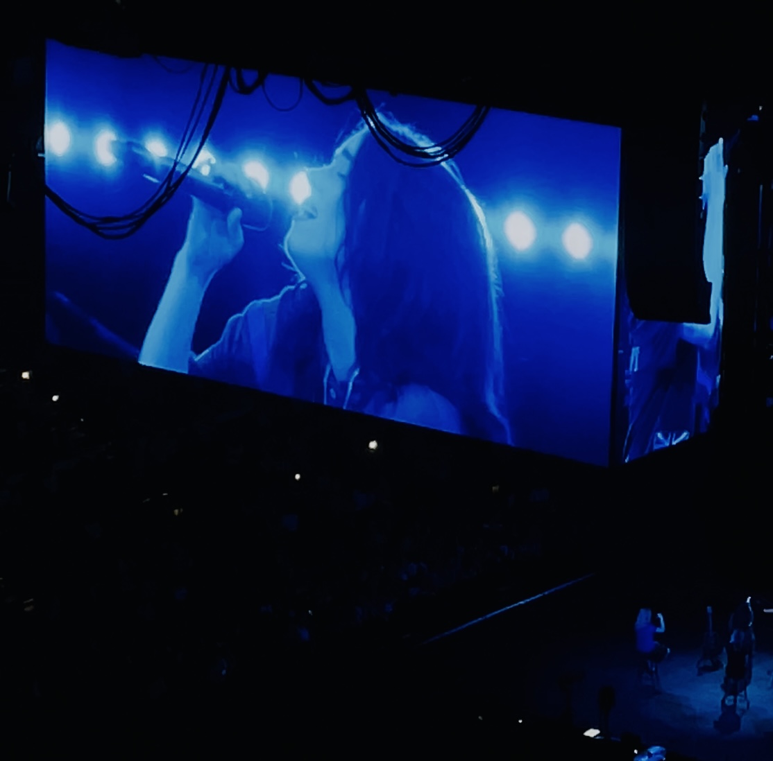 Billie Eilish performs at the Lenovo Center on Oct. 17, 2025.