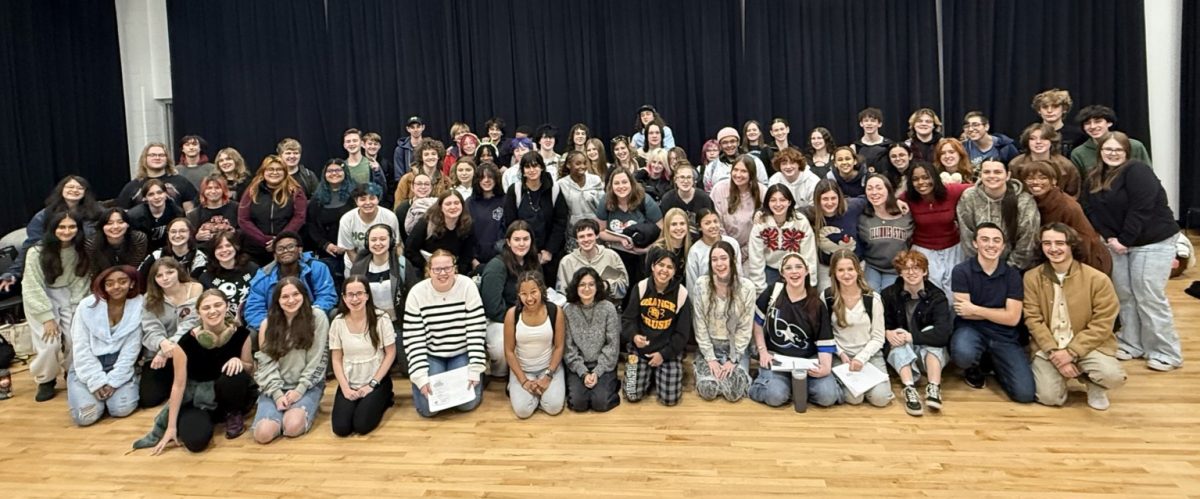 The cast and crew meets for the first “Mary Poppins” readthrough. Photo by Paige MacGovern.