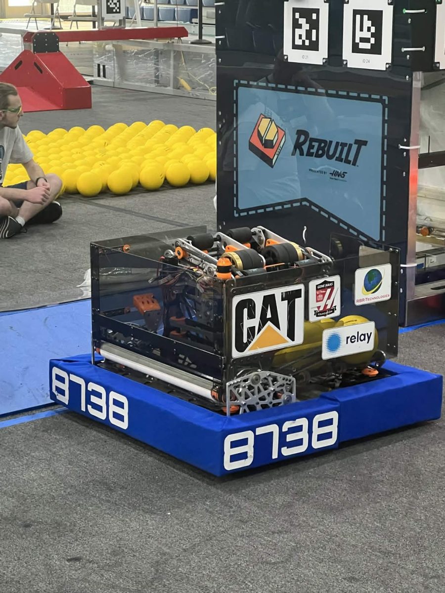 Members of Slice worked hard on building and programming their robot for the fifth season.