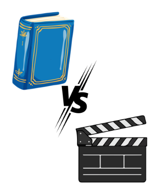 Movies show you the story, whereas books make you imagine the story.