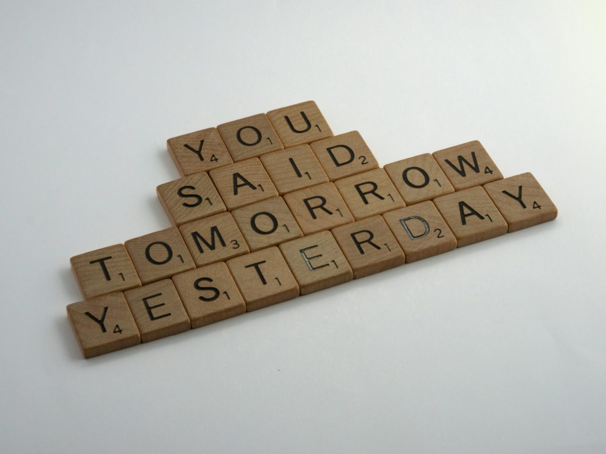 Procrastination is a major issue within most individuals' lives, and people tend to put off needed tasks. 