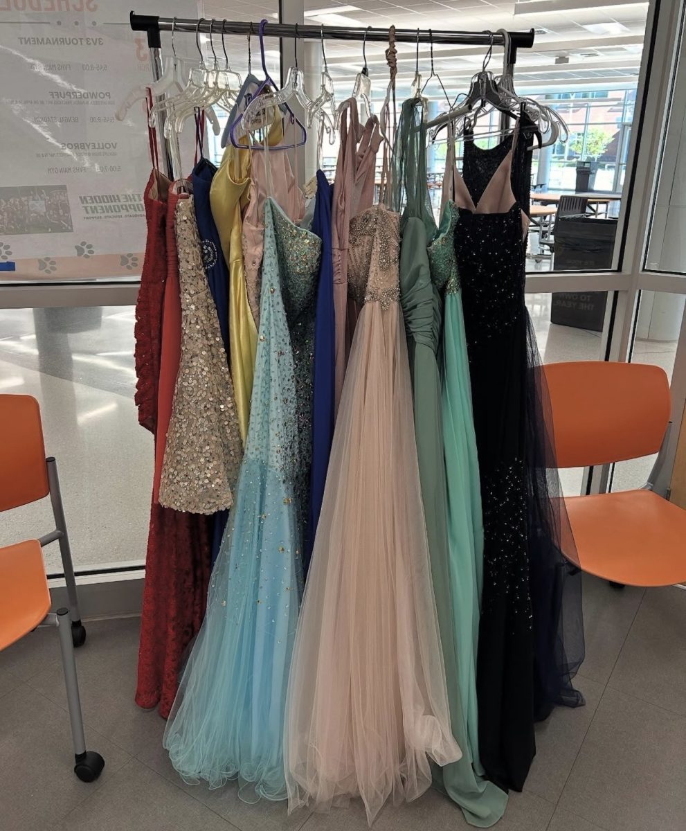 Dresses from previous year’s WHOA’s prom closet previously provided formal attire options for students.