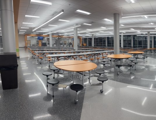 This is what the cafeteria could look like with smart lunch: empty