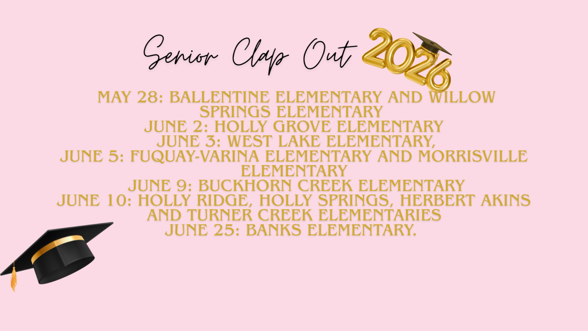 Seniors will return to their elementary schools to celebrate their senior clap out.
