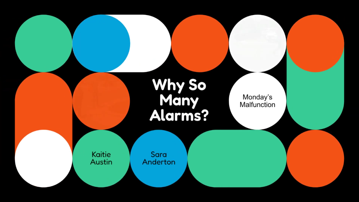 Why so many alarms?